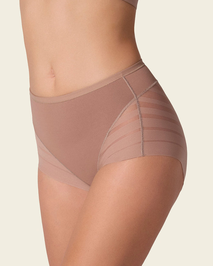 Leonisa Lace Classic Shaper Panty Brown