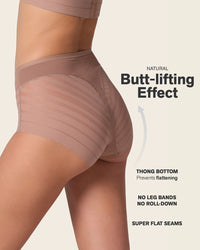 Leonisa Lace Classic Shaper Panty Brown