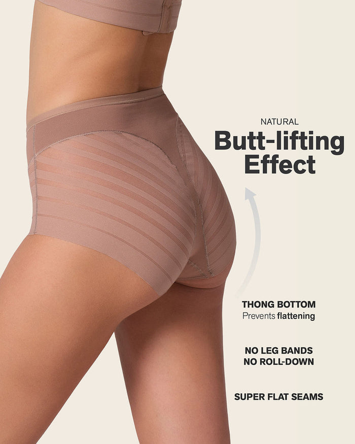 Leonisa Lace Classic Shaper Panty Brown