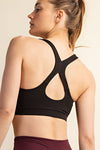 Black Crossback Sports Bra