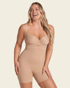 Leonisa Strapless Sculpting Step-in Body Shaper with Short Bottom