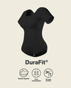 Leonisa Short Sleeve Round Neck Shaper Bodysuit