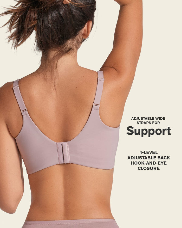 Leonisa Everyday Wireless Support Bra Rosewood