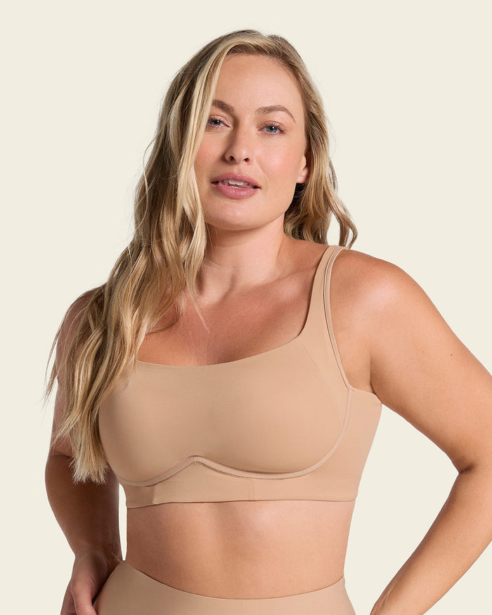 Leonisa Everyday Wireless Support Bra Golden Beige