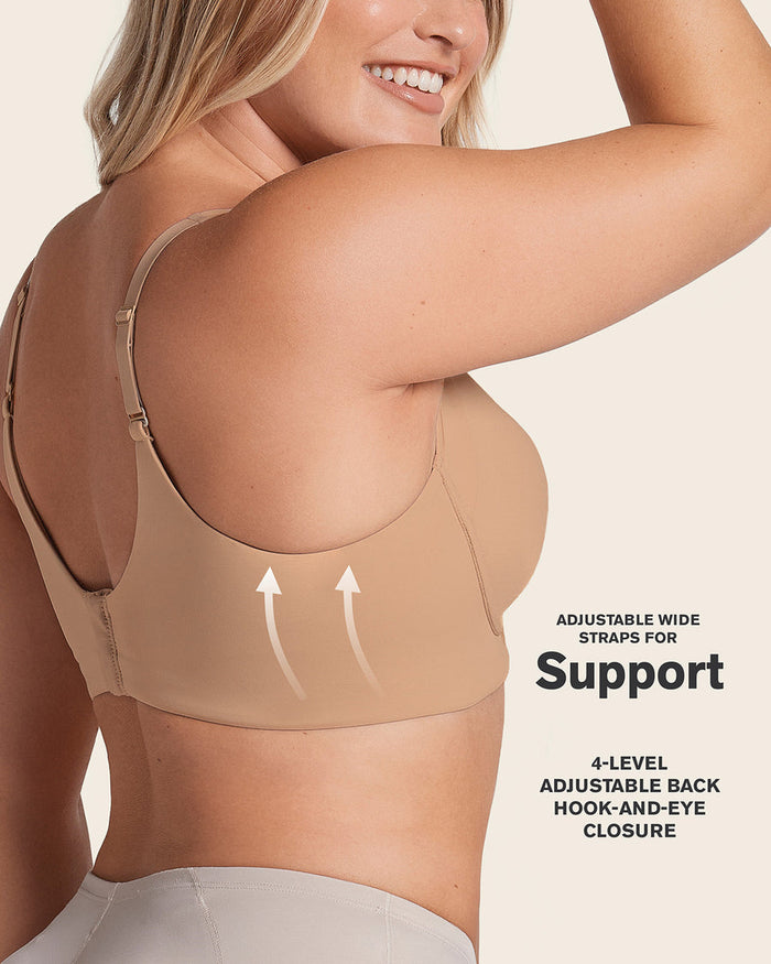 Leonisa Everyday Wireless Support Bra Golden Beige