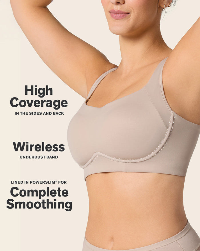 Leonisa Everyday Wireless Support Bra Nude