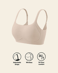 Leonisa Everyday Wireless Support Bra Nude