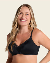 Wireless Push Up Bra Black