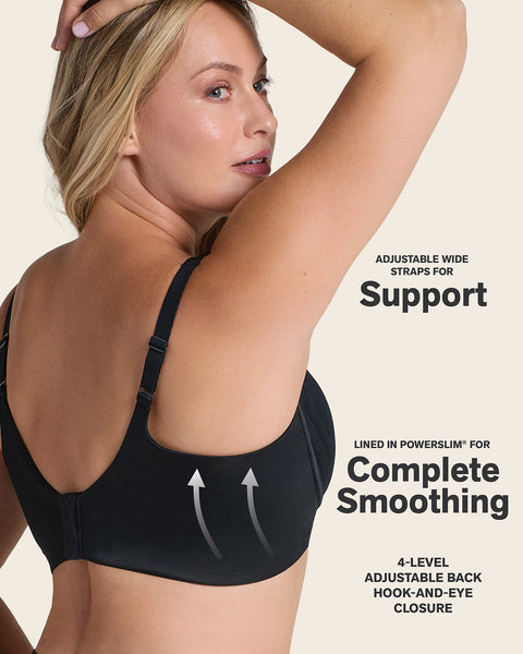 Daily Lace Wireless Support Bra Black