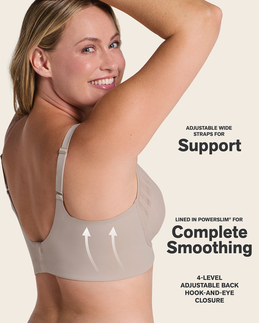 Daily Lace Wireless Support Bra Nude