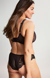 Panache Leopard Black Nina Balcony Bra