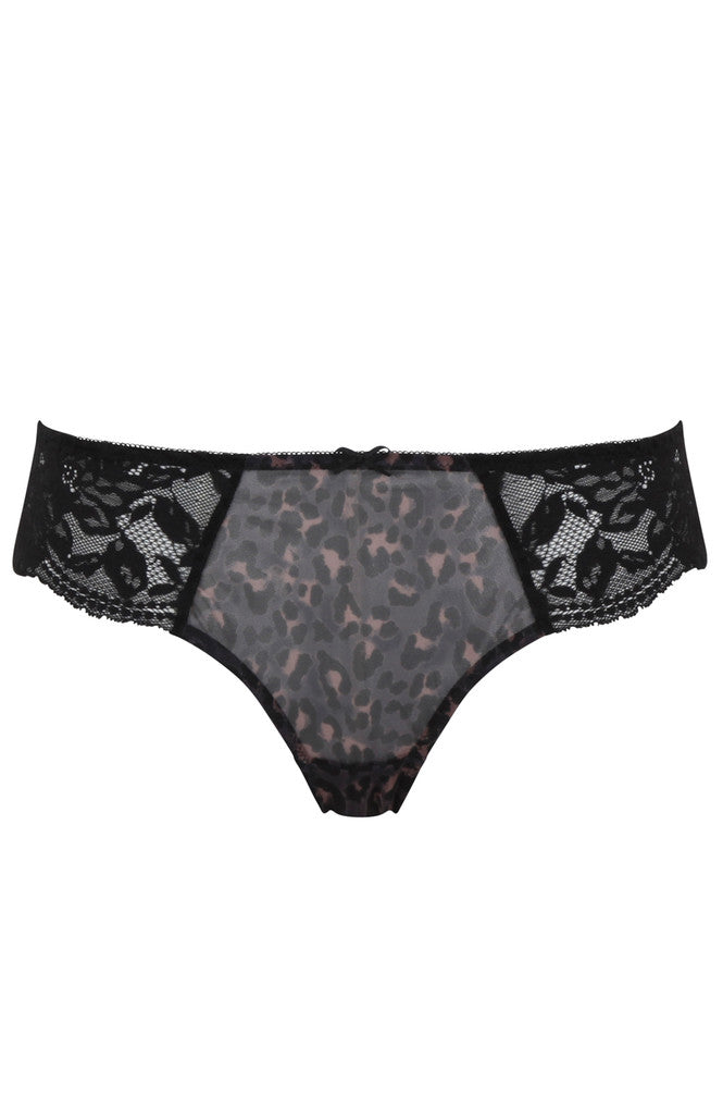 Panache Leopard black Nina Brazilian Brief