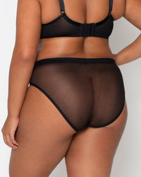 Curvy Couture Mesh Sheer Brief