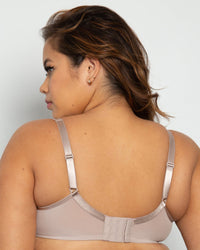 Curvy Couture Plunge T-Shirt Bra Bark