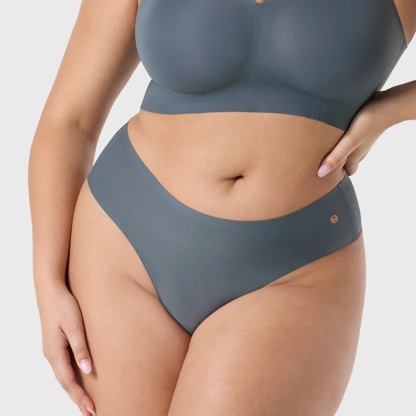 Evelyn & Bobbie Slate High-Waisted Thong