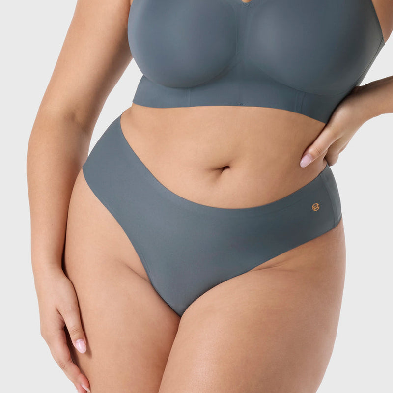 Evelyn & Bobbie Slate High-Waisted Thong