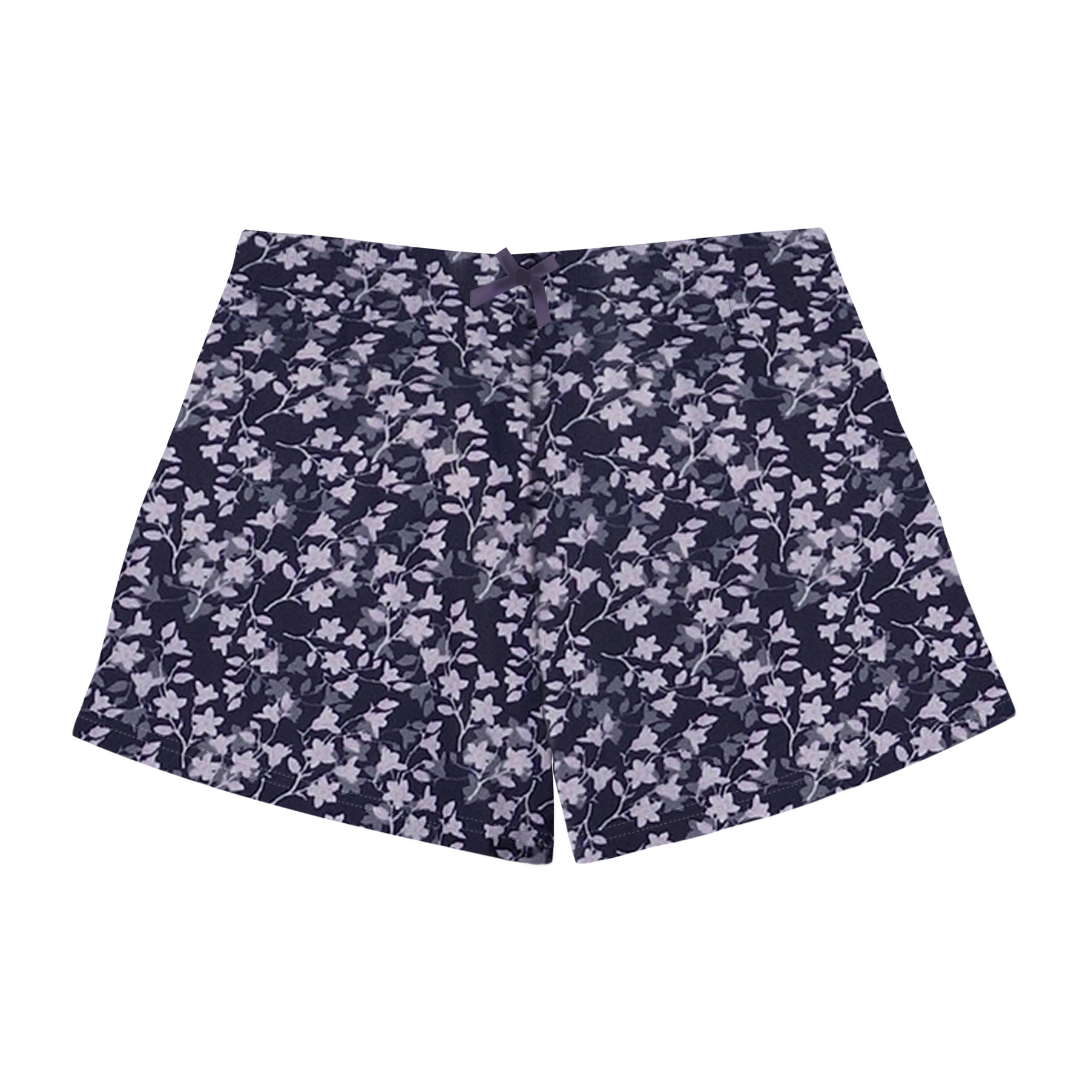 Lace Short Set - Navy & Pink Floral