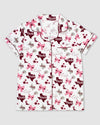 Maroon Put A Bow On It Short Sleeve Sleep Set