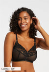 Ayla Wire-Free Bra-Black/Sand