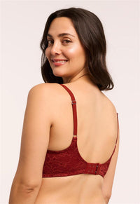 Montelle Muse Full Cup Lace Bra- Chili