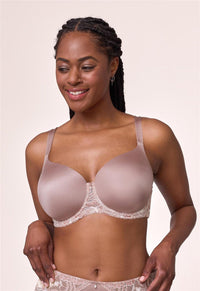 Pure Plus Full Coverage T-Shirt Bra-Moonshell/Chantilly