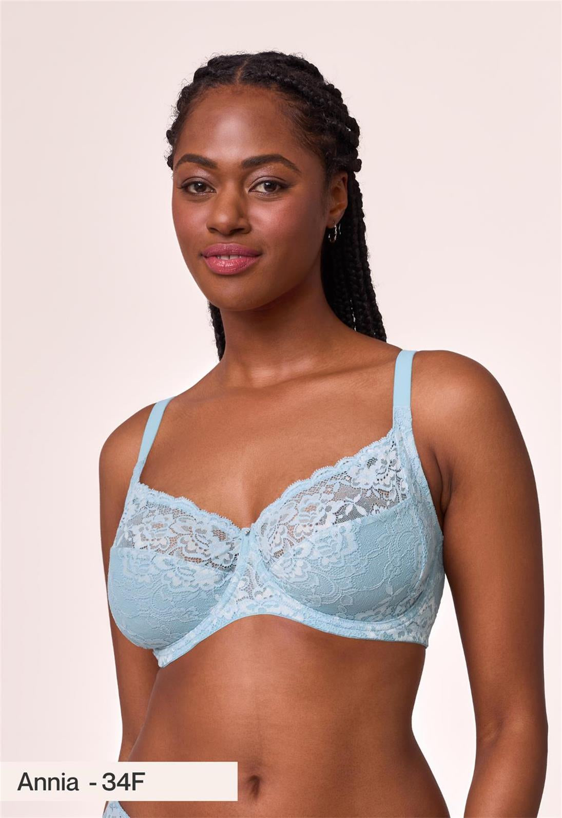 Montelle Muse Full Cup Lace Bra-Dewdrop/Chantilly