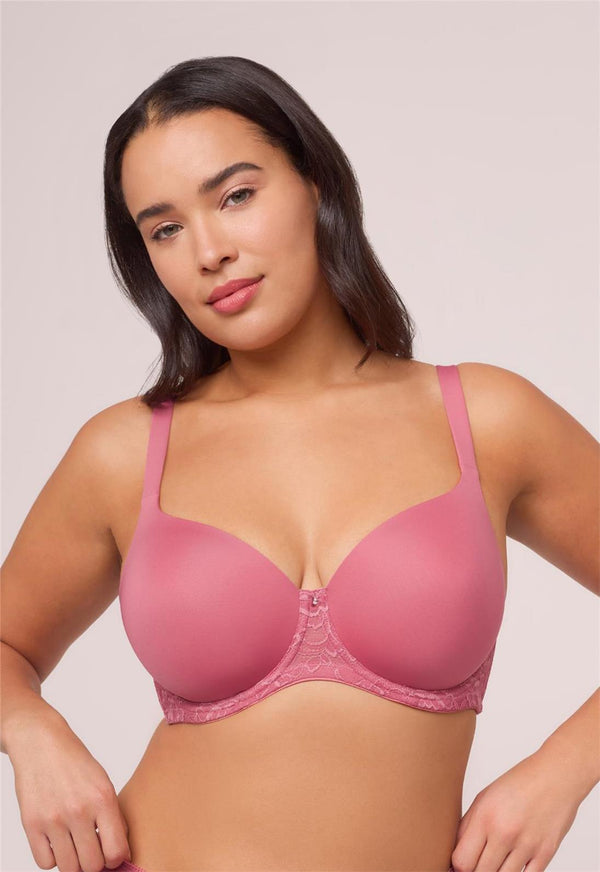 Montelle Pure Plus Full Coverage T-Shirt Bra Lipstick