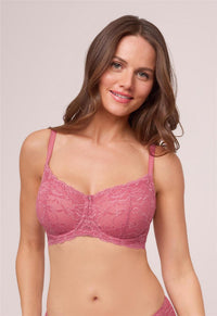 Montelle Flirt Demi Lace Bra Lipstick