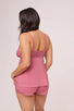 Bust Support Cami Short Set Lipstick