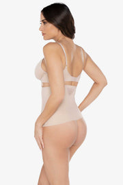 Sheer Extra Firm Hi-Waist Thong Nude