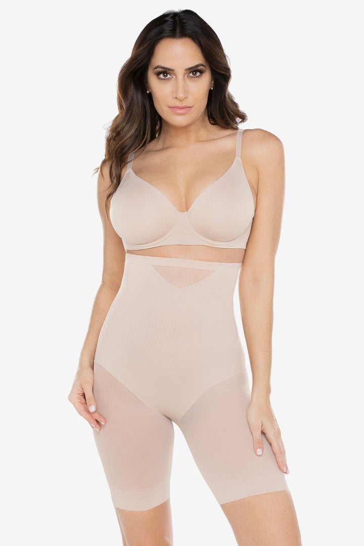 Extra Firm Sexy Sheer Shaping Hi- Waist Thigh Slimmer