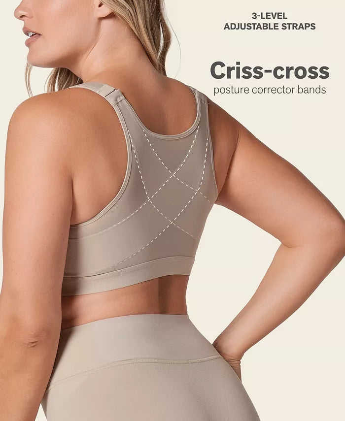 Leonisa Multi Functional Back Support Posture Corrector Wireless Bra