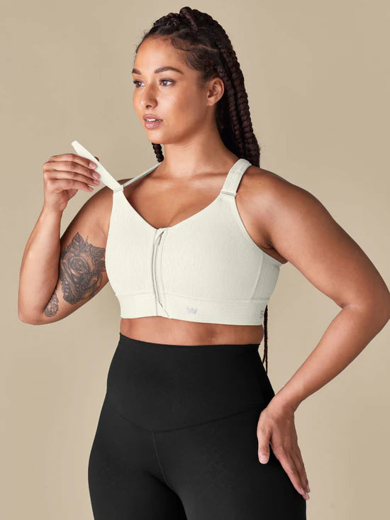 SheFit Flex Sports Bra  Vanilla Vibe Jacquard