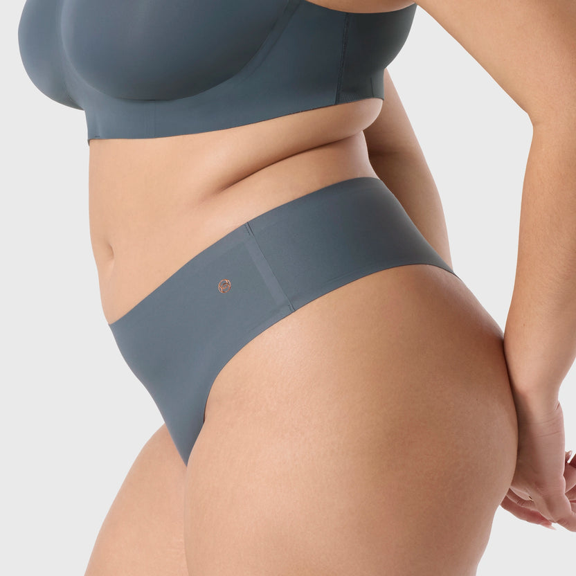 Evelyn & Bobbie Slate High-Waisted Thong