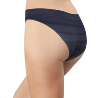 Dark Blue Textured Seamless Tag Free Bikini