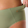 Evelyn and Bobbie High Waist Retro Bikini Matcha
