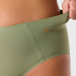 Evelyn and Bobbie High Waist Retro Bikini Matcha