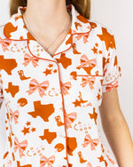 Burnt Orange Put A Bow On It Short Sleeve Set