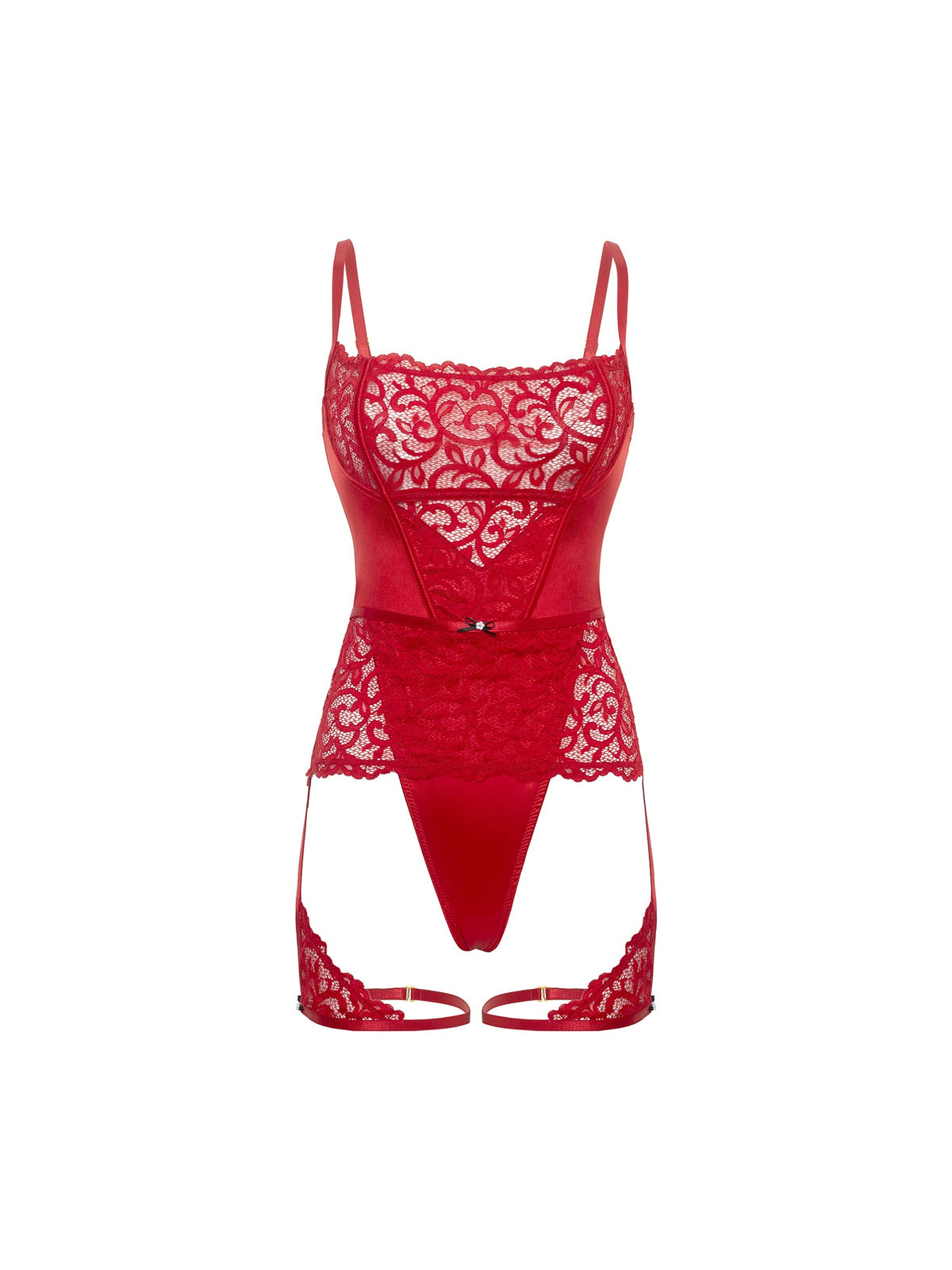 Candice Satin and Lace Teddy