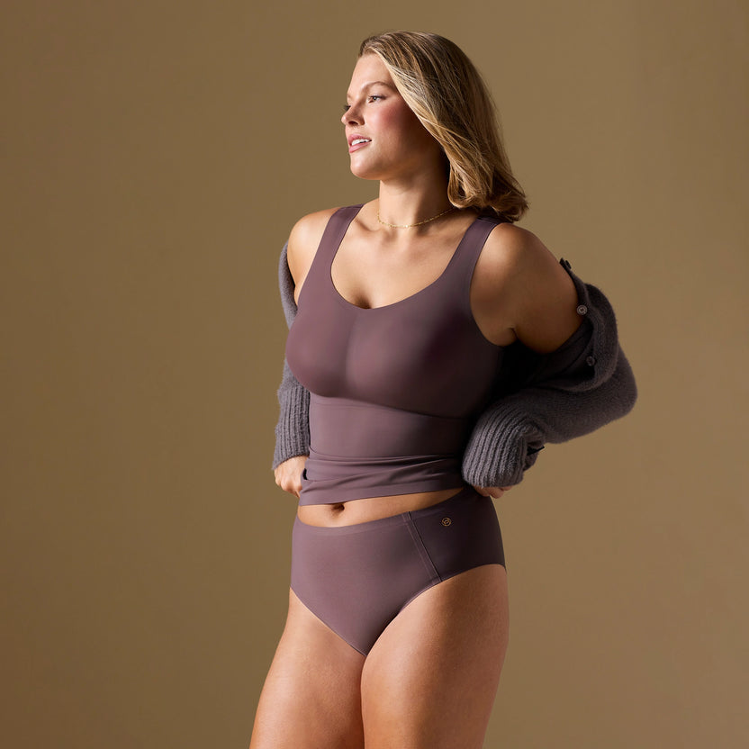 Evelyn and Bobbie High Waist Retro Bikini Thistle