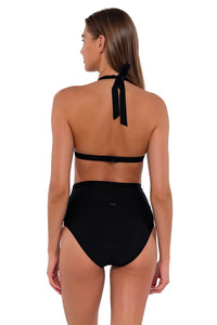 Sunsets Black Hannah High Waist Bottom