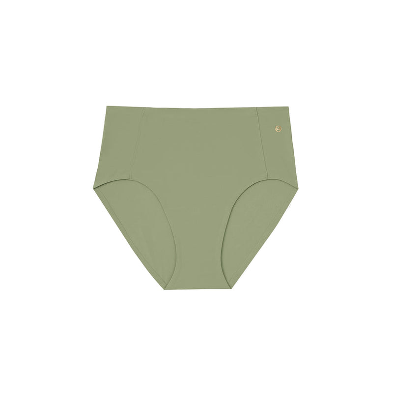 Evelyn and Bobbie High Waist Retro Bikini Matcha