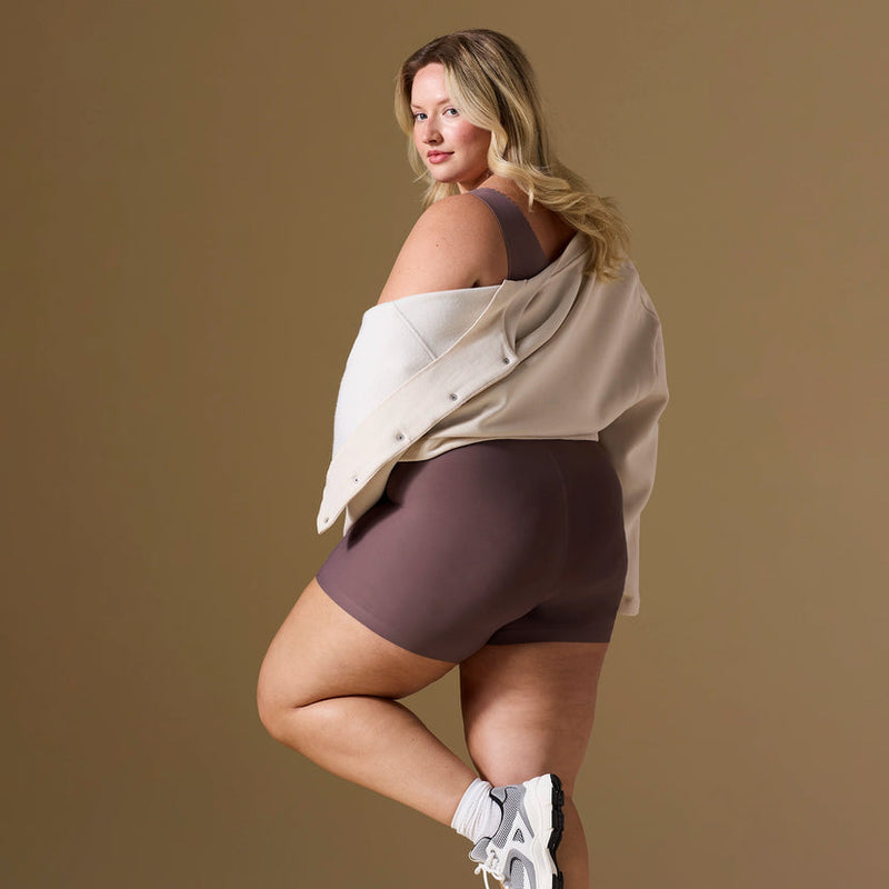 Evelyn and Bobbie Longline Girlshort Thistle