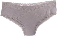 Modal Hipster featuring Crossed Lace Trim: Black