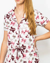 Maroon Put A Bow On It Short Sleeve Sleep Set