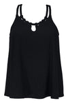 Pacifica Black Sadie Tankini Top