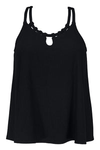 Pacifica Black Sadie Tankini Top