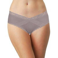 Modal Hipster featuring Crossed Lace Trim: Black