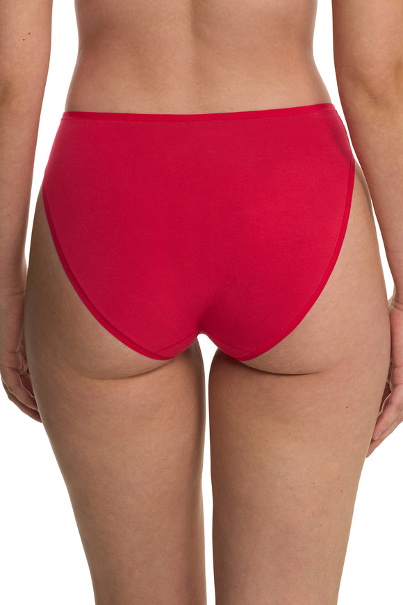 Natori Bliss Bare Cotton High Cut Brief Bonfire