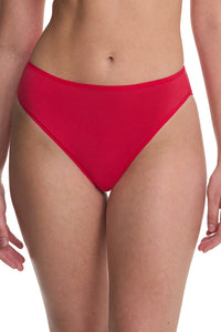 Natori Bliss Bare Cotton High Cut Brief Bonfire